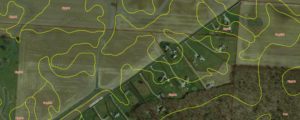 Soil survey unit polygons overlain on aerial photography.