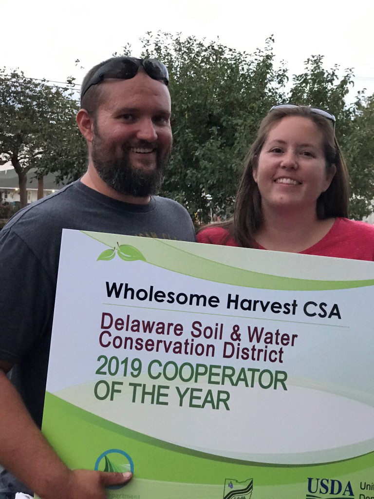 Wholesome Harvest CSA award winner 2019 Cooperator of the Year