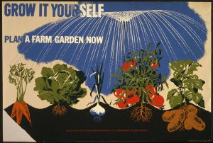 World War II garden poster